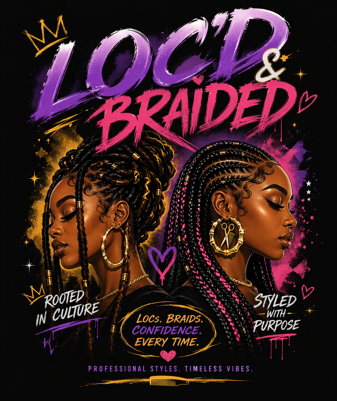 LOC'D & BRAIDED Tee